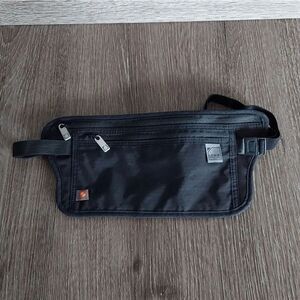 Lewis N Clark Black RFID Travel Fanny Pack Waist Bag